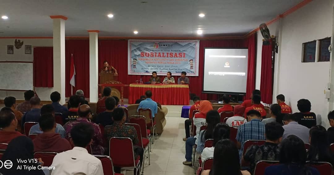 Bawaslu Landak Gelar Sosialisasi Pengawasan Partisipatif dan Akreditasi Pemantau Pemilu Tahun 2019