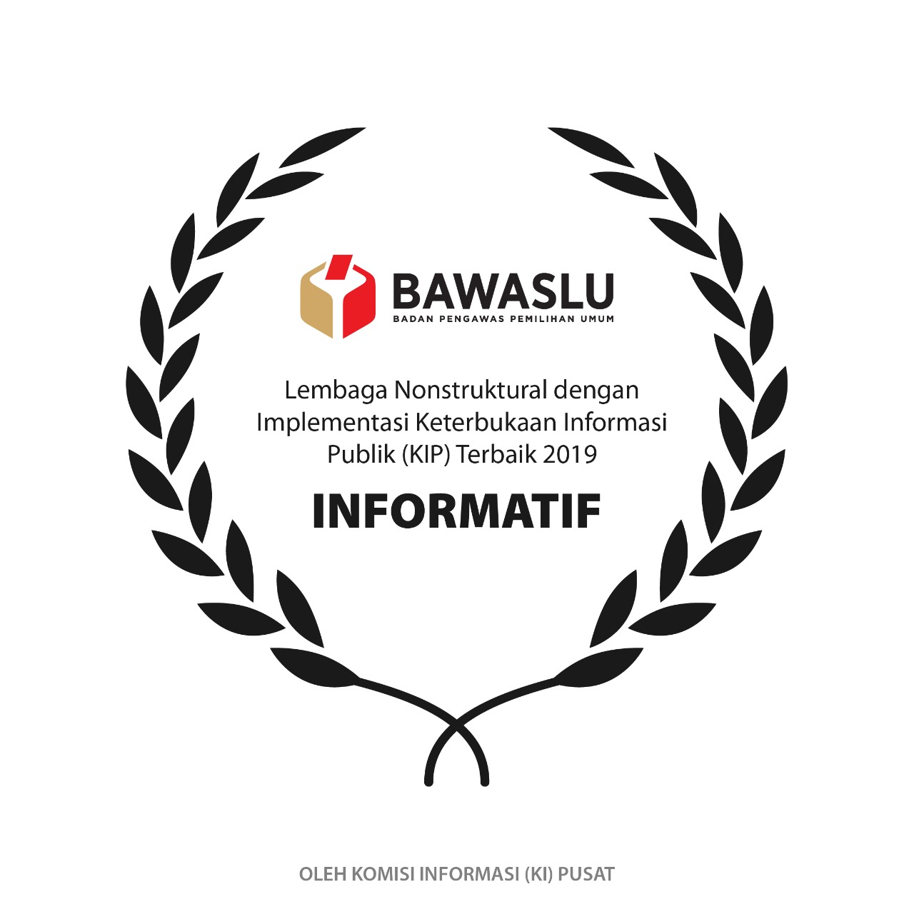 Bawaslu mendapatkan penghargaan Lembaga paling informatif