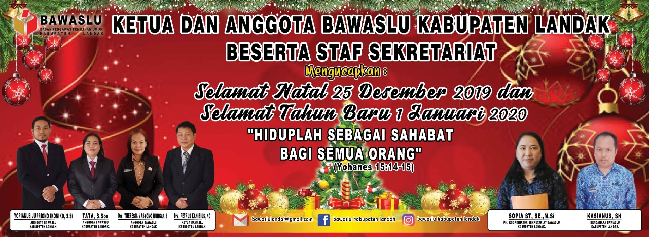 Selamat Natal dan Tahun Baru 2020