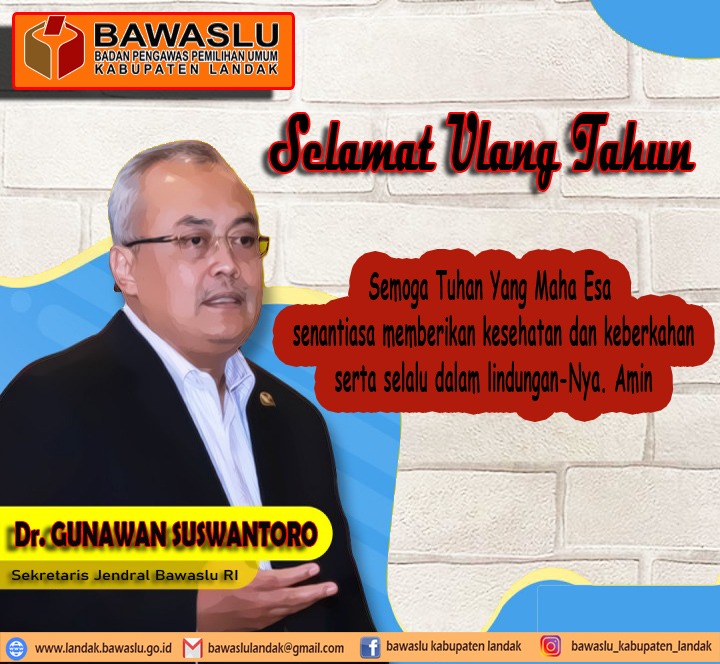 Selamat Ulang Tahun Sekjen Bawaslu RI