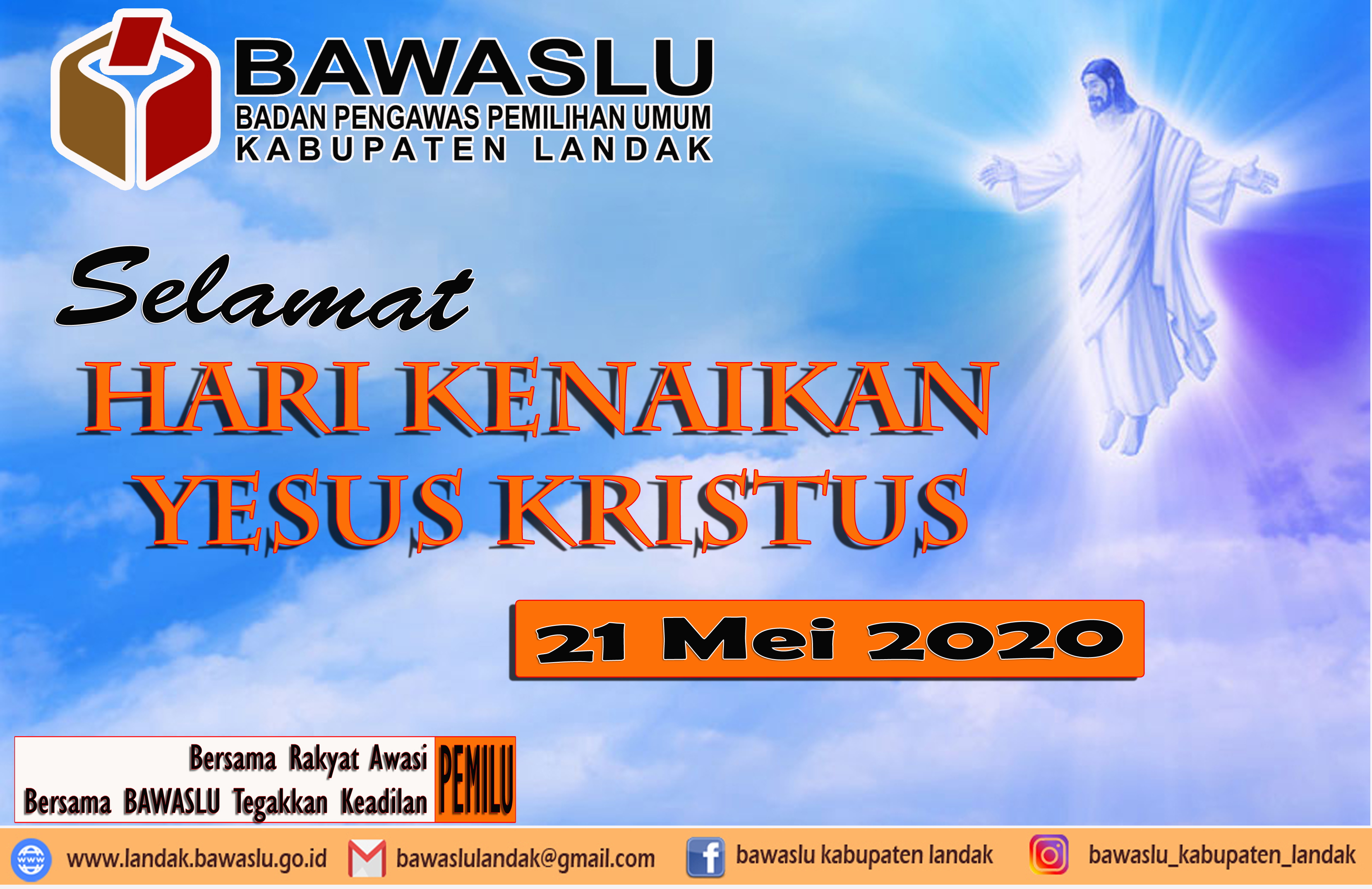 Selamat Hari Kenaikan Yesus Kristus