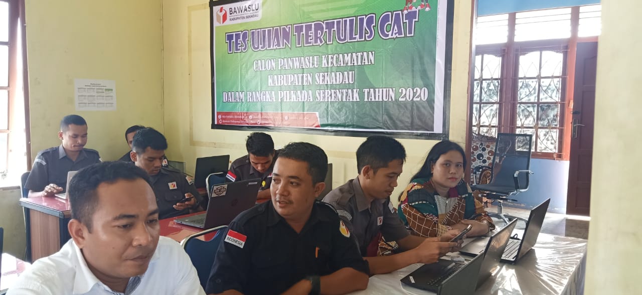 Simulasi Tes Ujian Tertulis Tertulis Calon Panwaslucam Kabupaten Sekadau