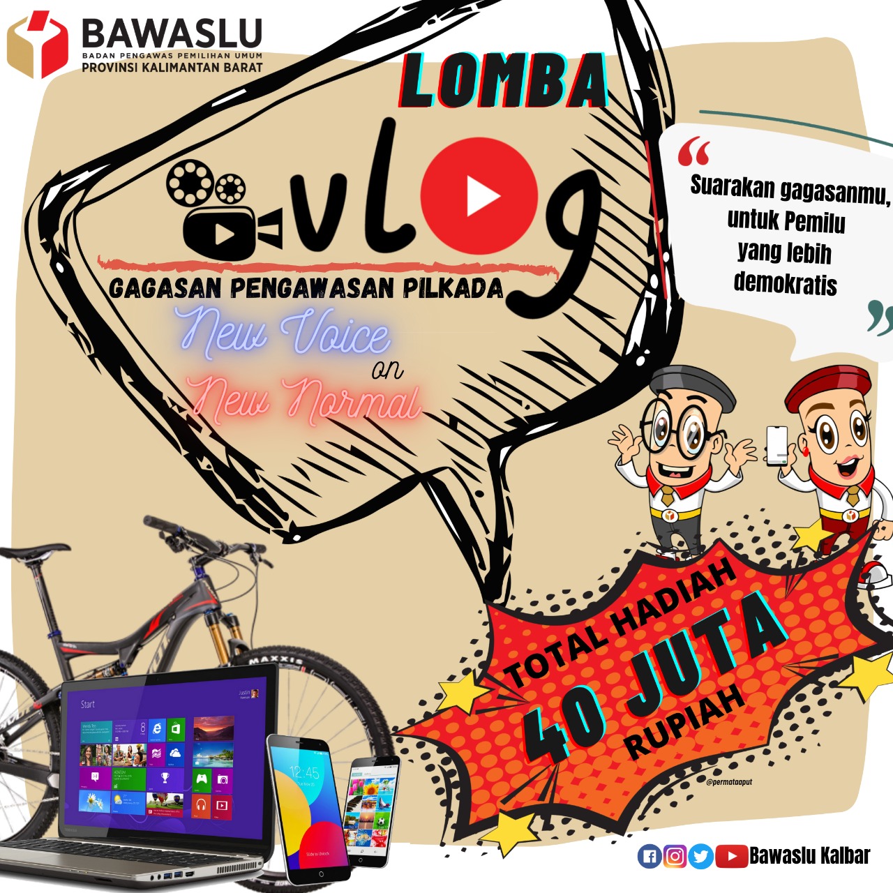 Lomba Vlog Gagasan Pengawasan Pilkada