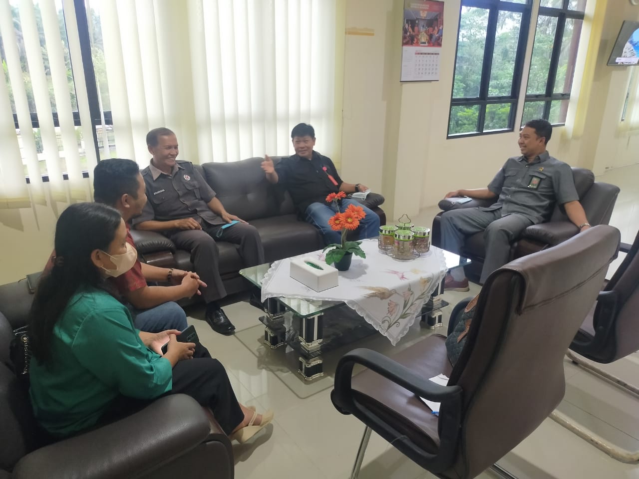 Koordinasi dengan Ketua Pengadilan Negeri Ngabang