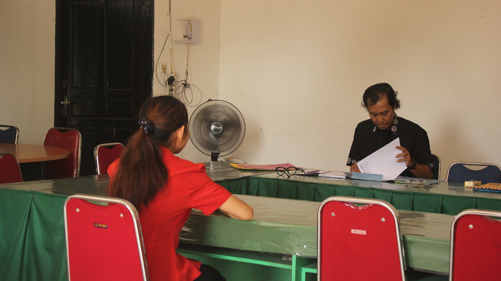 Proses wawancara tenaga pendukung, Agustus 2025