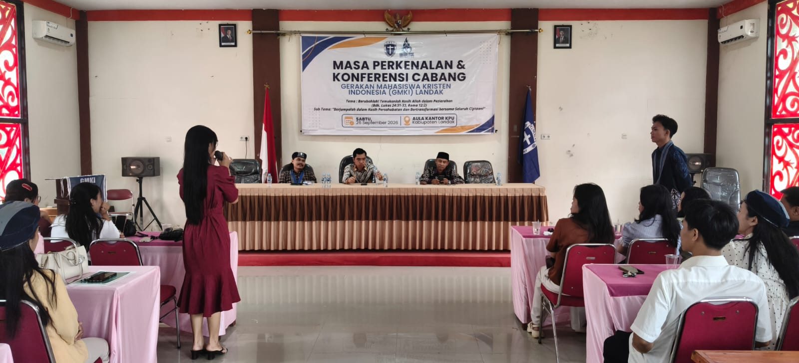 Menghadiri Masa Perkenalan dan Konferensi Cabang GMKI Landak 26/09/2026