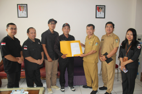 Dokumentasi penyerahan draft Nota Kesepahaman ke Diskominfo (21/09/2026)