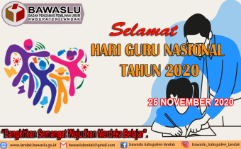 Selamat Hari Guru Nasional Tahun 2020