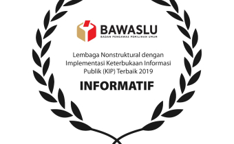 Bawaslu mendapatkan penghargaan Lembaga paling informatif