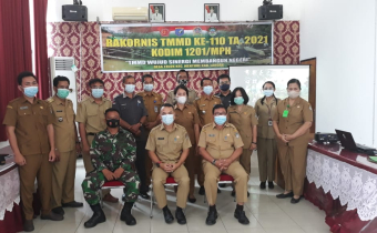 Menghadiri Rakornis TMMD TA 2021