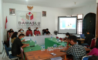 Rakor Terkait Pengelolaan Arsip Bawaslu Kabupaten Landak
