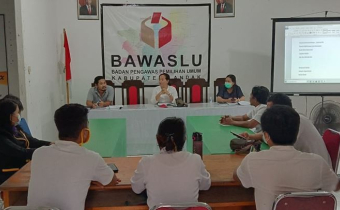 Bawaslu Landak Lakukan Persiapan Praktek Musyawarah Penyelesaian Sengketa Pemilihan