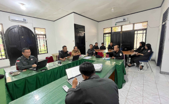 Rapat rutin Bawaslu Landak (23/02/2026)