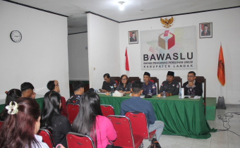 Dokumentasi kegiatan pelaksanaan P2P Bawaslu Kabupaten Landak (19/05/2026).