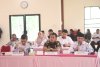 Ketua Bawaslu Kabupaten Landak, Barto Agato Dirgo (pegang mic) memberikan masukan dan tanggapan terkait data PDPB TW III yang di paparkan KPU Landak 