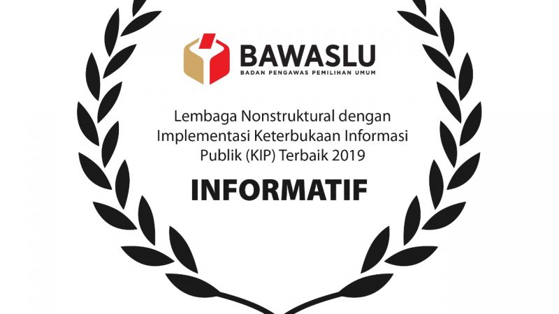 Bawaslu mendapatkan penghargaan Lembaga paling informatif